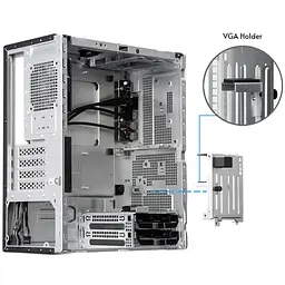 Корпус Chieftec UNI BS-20B-OP, без Блок живлення, mATX, Чорний - мініатюра 5