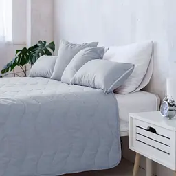 Декоративне покривало Sonex Capri 220х240 см сіре з білим (SO102405) - мініатюра 7