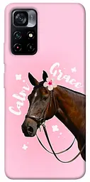 Чохол Demsky Horse with flower для Xiaomi Poco M4 Pro 5G