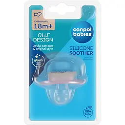 Пустушка силіконова анатомічна Canpol babies Love&Sea 18+ місяців рожева (34/910_pin) - мініатюра 3