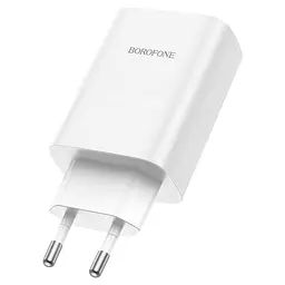 МЗП Borofone BN10 Sunlight PD65W (1USB-A/1C) White - мініатюра 4