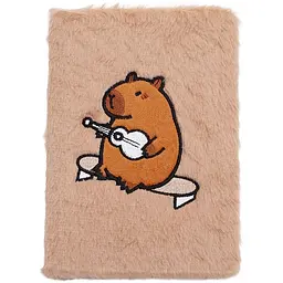 Блокнот А5 ZiBi Capybara 5 Kids Line плюшевий клітинка 80 аркушів (ZB.700019) - мініатюра 3