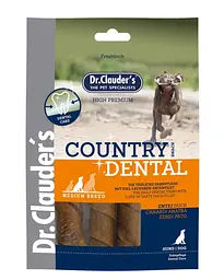 Ласощі для собак середніх порід Dr.Clauder´s Country Dental Snack - Medium Breed з качкою