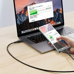 Кабель Usams US-SJ459 USB-C to USB-C 100W 1.2m Black (SJ459USB01) [153970] - мініатюра 4