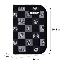 Пенал Kite Game On чорний (K25-621-4) - мініатюра 3