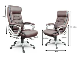 Офісне крісло Sofotel EG-226 Brown - мініатюра 4