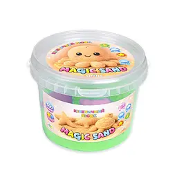 Кінетичний пісок Magic Sand 31194 зелений 500 гр, формочки 4 шт