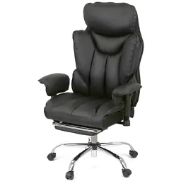 Офисное кресло Акласс Бамбетель RL 10093H Черный (PU Black) (00158595)