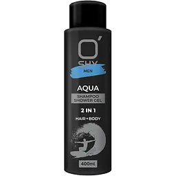 Шампунь-гель для душу O'shy Men Aqua 2 в 1, 400 мл