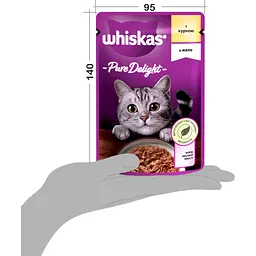 Вологий корм для кішок Whiskas Pure Delight курка в желе 85 г (5900951303333) - мініатюра 6