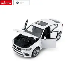 Машинка колекційна металева BMW X6M Rastar 56600 1:24 білий - мініатюра 2