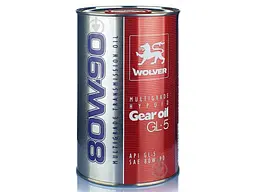 Масло для трансмісій WOLVER 80W-90 1л MULTIGRADE HYPOID GEAR OIL GL-5 SAE API GL-5, жесть