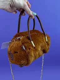 Сумочка у вигляді тваринки котика M 18434 , 1 відділення, ланцюжок на плече