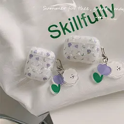 Чохол на AirPods pro 2 ANbeauty Pearl Flower Прозорий (AN0103349) - мініатюра 2