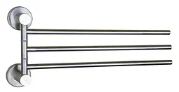Тримач для рушника Globus Lux SS 8431-3 хром матовий - мініатюра 2