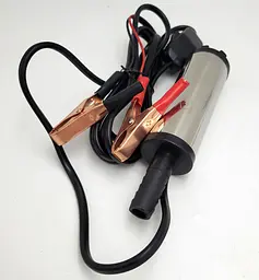 Занурювальний електронасос 12V від акумулятора для перекачування рідин води палива солярки помпа із затискачами та вимикачем на дроті 12л/хв 38мм Diesel Pump UKC 5260 - мініатюра 3
