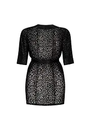 Пеньюар Obsessive Jagueria 4XL/5XL чорний - мініатюра 6