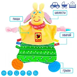 Іграшка-прорізувач Масік Зоо Жираф Бешкетник (МС 160201-01) - мініатюра 4