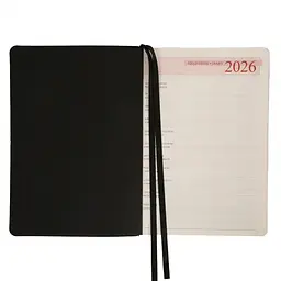 Щоденник-діловий записник А5 Leo Planner Enigma 2026 м'який чорний 368 сторінок (252700) - мініатюра 6