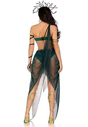 Еротичний костюм Медузи Горгони Leg Avenue Medusa Costume XS, топ, спідниця, нарукавники, прикраси - мініатюра 4