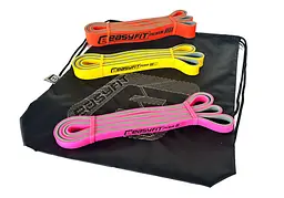 Набір двошарових гумок для підтягування Premium 7-45 кг (3 шт) EasyFit fit0024853 - мініатюра 3