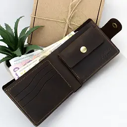 Подарунковий набір чоловічий Handycover №40 (коричневий) ремінь і портмоне - мініатюра 3