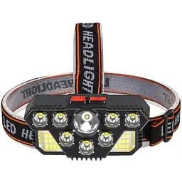 Яскравий потужний акумуляторний ліхтар налобний Headlight CLT28 20 світлодіодів 35Вт надяскравий ліхтар