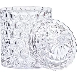 Цукерниця Yiwu із кришталевого скла Crystal Imperial зі скляною кришкою 15 см HP-4-103 - мініатюра 2