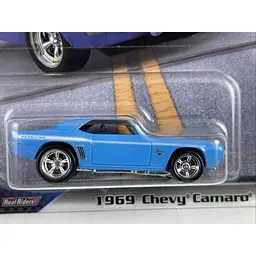Колекційна модель машинки Hot Wheels 1969 Chevy Camaro серії Форсаж синя (HNW46/HKD24) - мініатюра 6