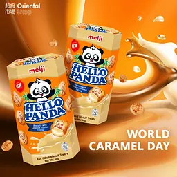 Печиво Meiji Hello Panda Biscuits Caramel 42г - мініатюра 3