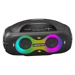 Бездротова акумуляторна Bluetooth колонка BT5.0 бумбокс 80W TWS AUX/TF/USB 8h IPX5 LED RGB підсвічування Hopestar A50 Party
