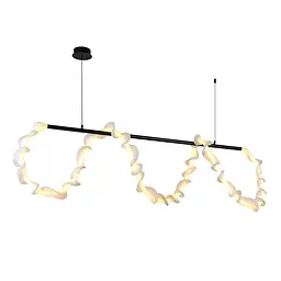 Люстра стельова LED Levistella 7813177 (1500) BK, 33W, 3000K, чорний метал, сучасний стиль для дому - мініатюра 2