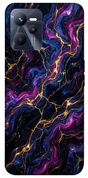 TPU чехол Demsky Purple space marble для Realme C35