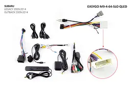 Штатна автомагнітола EasyGo M9-4-64-SLO QLED Subaru Legacy, Outback - мініатюра 2