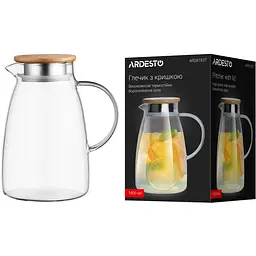 Глечик Ardesto з кришкою 1500 мл (AR2615ST) - мініатюра 4