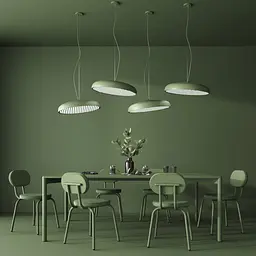 Підвісний стельовий світильник Babich Studio Mid Shaded Black (RAL 9005) - мініатюра 4