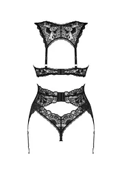 Еротичний комплект нижньої білизни Obsessive Donna Dream XS/S чорний - мініатюра 7