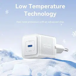 Зарядний пристрій 1xUSB-C 20W GaN + USB-C cable М-М White Vention (TZ-FEPW0-EU-01) - мініатюра 2