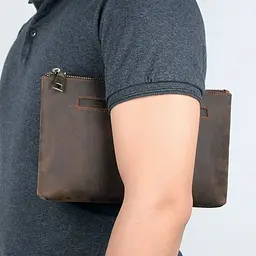 Чоловіча шкіряна барсетка Vintage 26х16,5х2 см acs0015259 - мініатюра 4