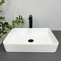 Умивальник VBI Triest 50 white накладний VBI-012702, Білий - мініатюра 2