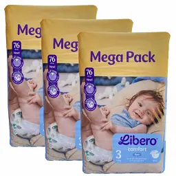 Підгузки Libero Comfort 3 (5-8 кг), 228 шт Mega Pack
