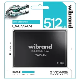 SSD Wibrand Caiman 512GB 2.5" SATAIII (WI2.5SSD/CA512GBST) - мініатюра 2