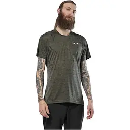 Футболка Salewa Puez Melange Dry M Темно-оливковий