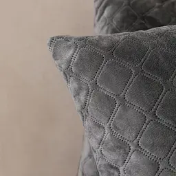 Подушка декоративна ТЕП Velour 40х40 см 272 сіра (3-00437_07368) - мініатюра 3