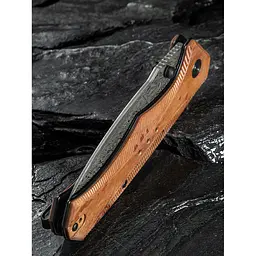 Ніж складаний туристичний Civivi Photonix, (9.4 см) Damascus / Guibourtia Wood - мініатюра 15