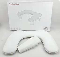 Підлокітник для манікюру Arm Rest Pillow U1 Ергономічна підставка під руку 45х30х15,8 см Білий - мініатюра 6