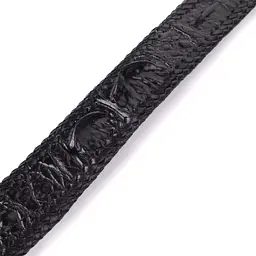 Ремінь-автомат CROCODILE LEATHER 18010 з натуральної шкіри крокодила чорний 120 см - мініатюра 8