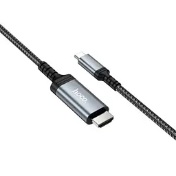 HDTV кабель HOCO UA43 Type-C to HDTV HD screen mirroring cable металевий сірий