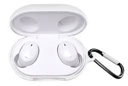 Чохол-накладка DK Silicone Candy Friendly з карабіном для Oppo Enco W11/W12 (white) - мініатюра 2