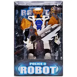 Дитяча іграшка робот Bambi Police 3 зі зброєю біла 2018-26(White)